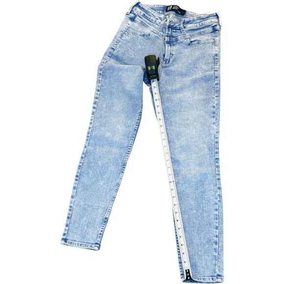 Effortless Style: GAP Light Wash Skinny Jeans Size 8, Excellent Condition - Picture 10 of 11